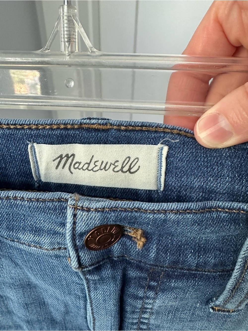 Madewell Medium Blue Skinny Jeans - Picture 4 of 5